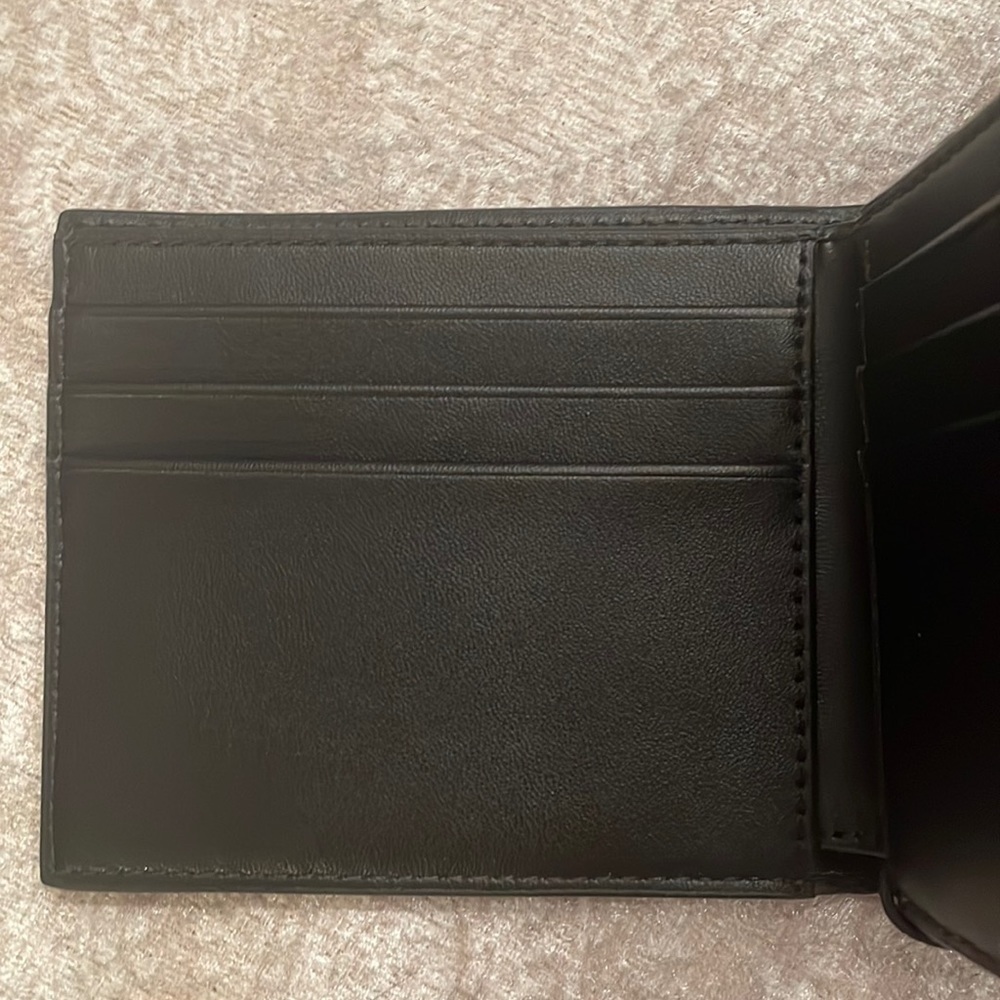 Brand New Michael Kors Genuine Leather Slim Billfold Black Men’s Andy Wallet - Picture 7 of 13